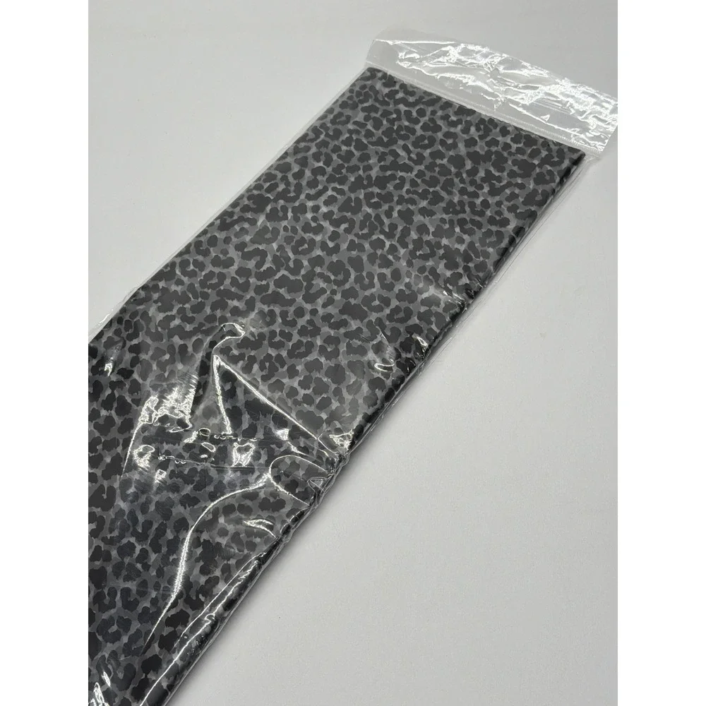 12 Sheets Grey Cheetah Waterproof Floral Wrapping Paper 22.8x22.8in Animal Print